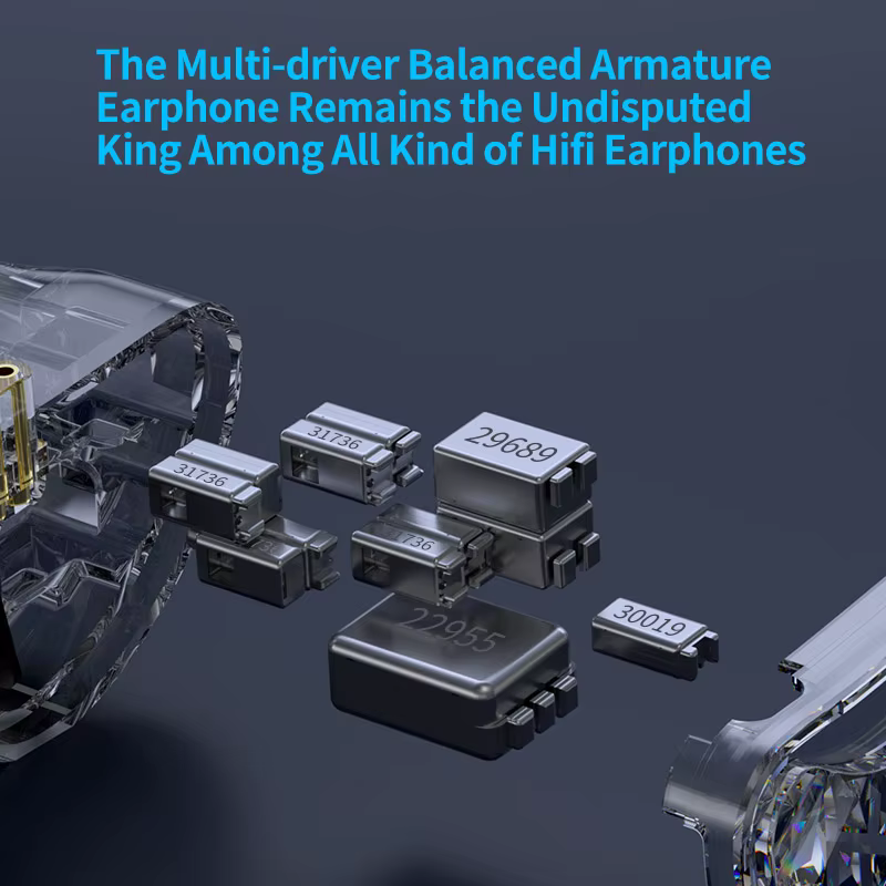 KZ AS24 PRO 24 BA unités écouteurs HIFI mis à niveau Armature équilibrée lecteur réglable dans l'ore