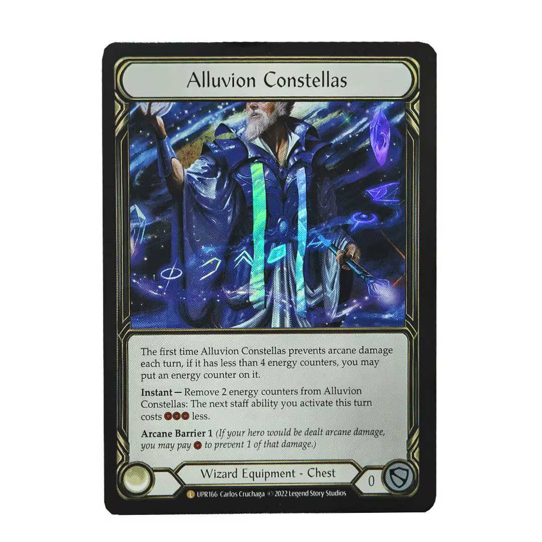 Cartes Proxy Premium Flesh and Blood en Feuille Métallique, Full Art Holo FAB, Équipement Légendaire