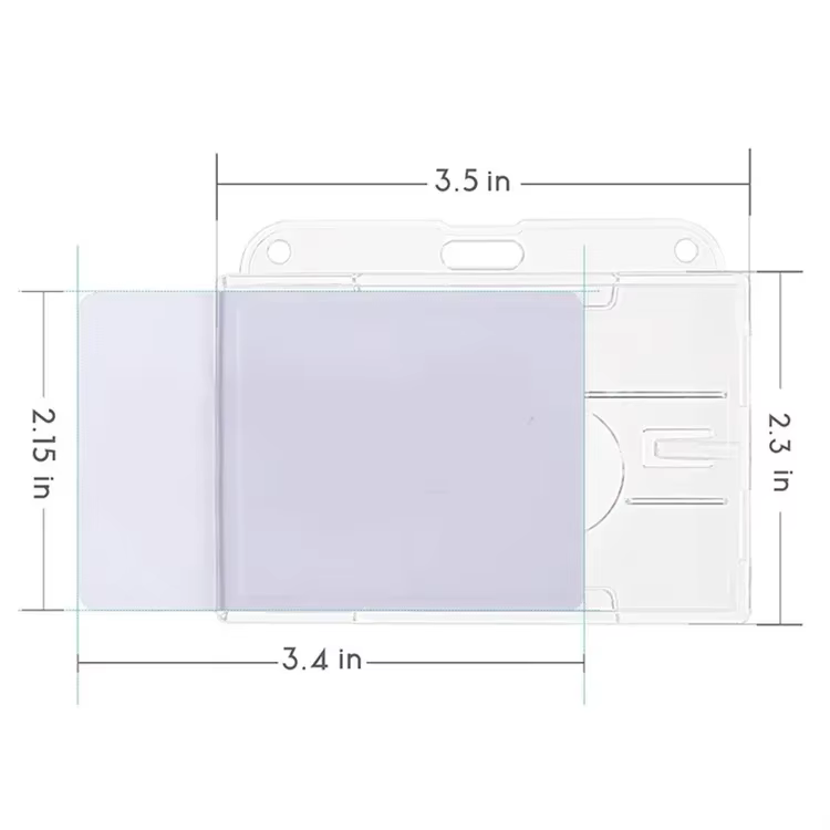 Porte-cartes de travail en plastique, housse de protection pour cartes de Bus, cartes d'identité, ét