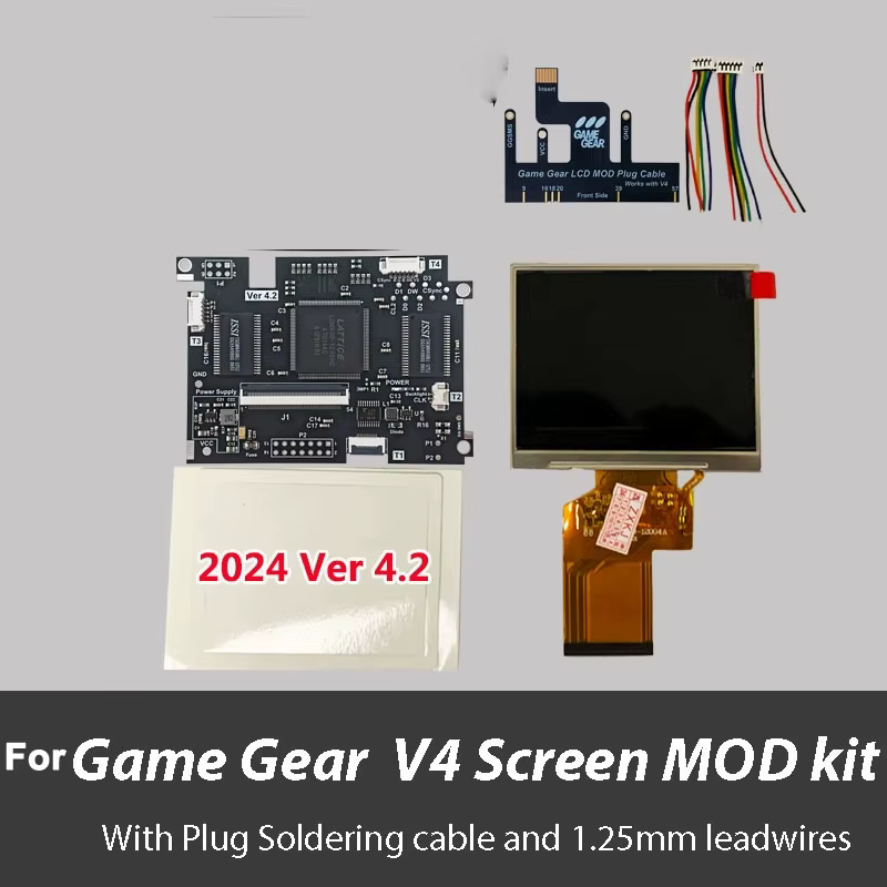 OGS tout-en-un écran V-4.2 écran LCD pour SEGA Game Gear 227 luminosité réglable support sortie VGA 