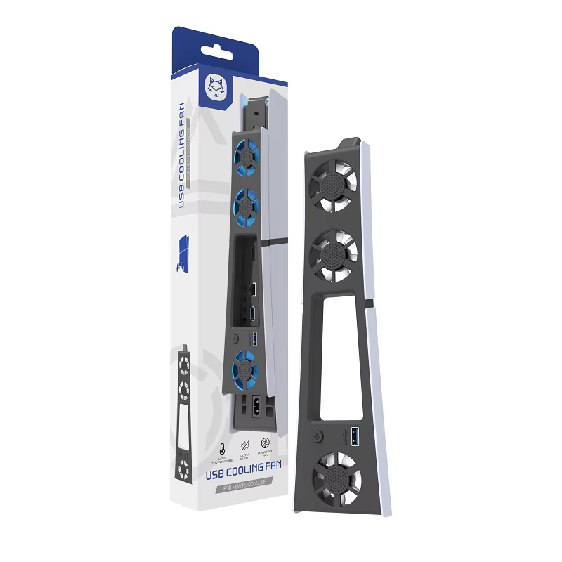 Ventilateur de refroidissement de jeu, système de refroidissement efficace avec lumière LED, réducti