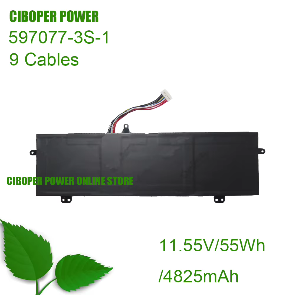 Batterie de remplacement pour ordinateur portable CP, 11.55V, 5628mAh, 65Wh, 597077-3S, 597077-3S-1,
