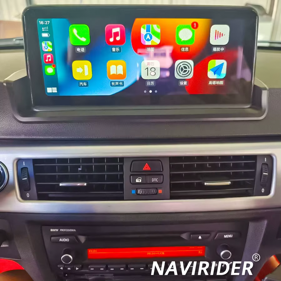 Lecteur vidéo multimédia de voiture Bluetooth Carplay pour BMW série 3 E90 E91 E92 E93 2007-2011 10.