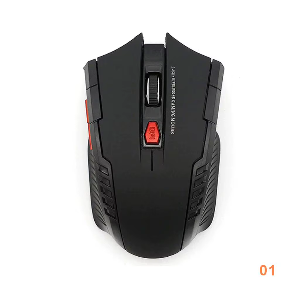 Souris optique sans fil 2000DPI 2.4GHz, pour PC de jeu, ordinateurs portables de jeux opto-électroni