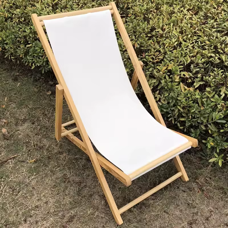 Chaise de plage pliante en bois massif de pin, fauteuil de terrasse de jardin extérieur, Patio, balc