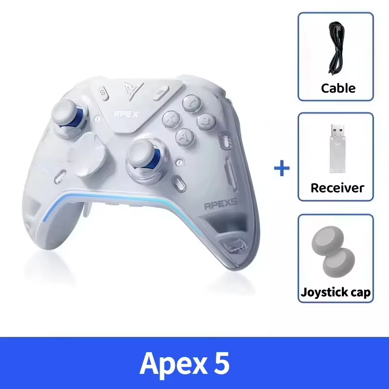Manette de jeu sans fil Flydigi APEX 5 avec retour de force Elite, compatible PC/Switch/Mobile/Boîti