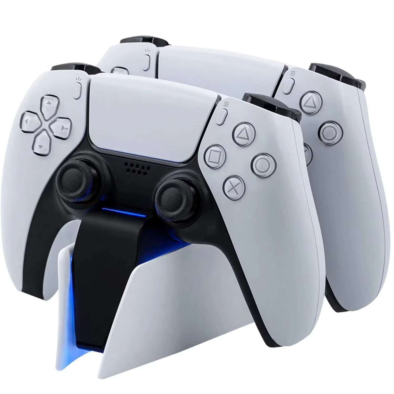 Station de recharge sans fil de jeu pour PS5 avec double station de charge rapide et indicateurs de