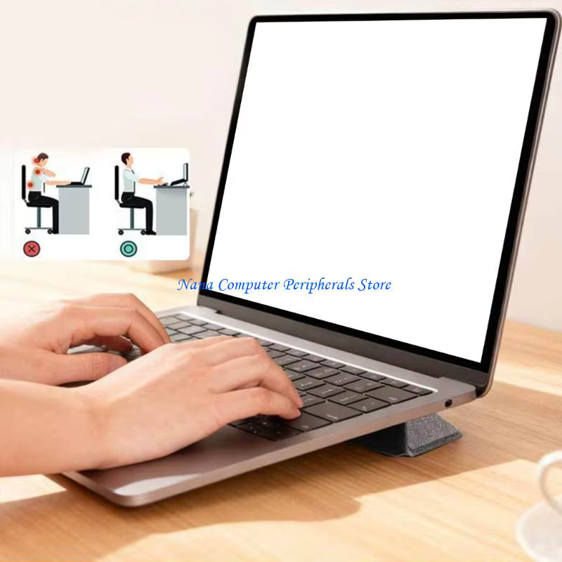 F68C support d'ordinateur support ergonomique support pour ordinateur portable bureau pour frappe su