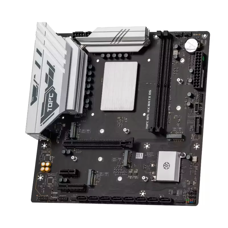 Carte mère MATX Intel i9 14900HX i7 14700HX TOPC PCIe 5.0 4M.2 8SATA 2.5G LAN USB4 DDR4 DDR5 NAS