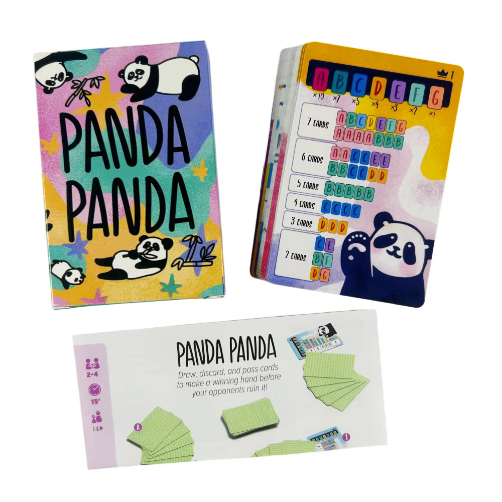 PANDA PANDA Jeu de cartes 2-4 joueurs, jeu de table amusant pour la famille/les fêtes, divertissemen