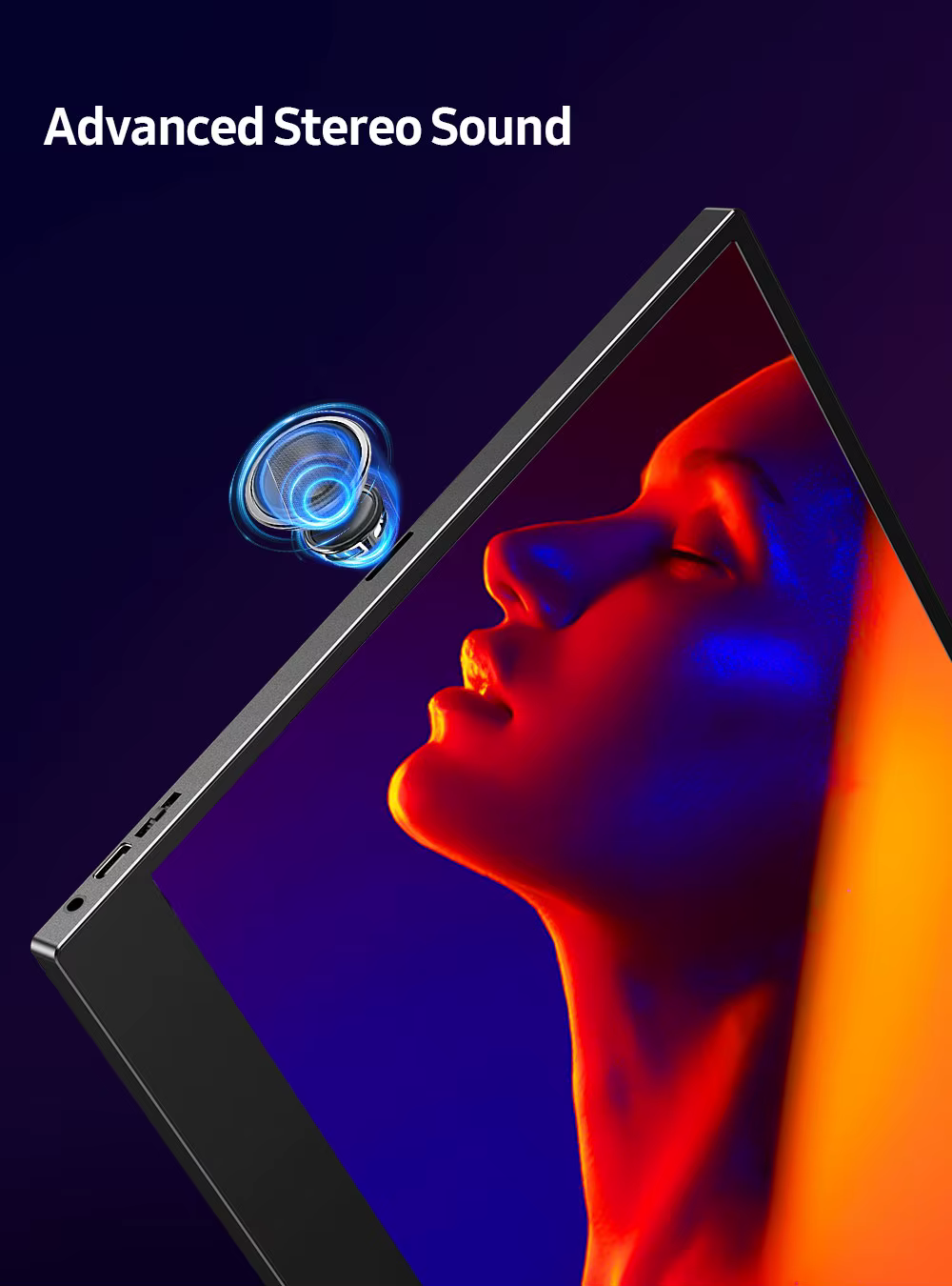 UPERFECT 1080P Moniteur de jeu portable Écran tactile 15