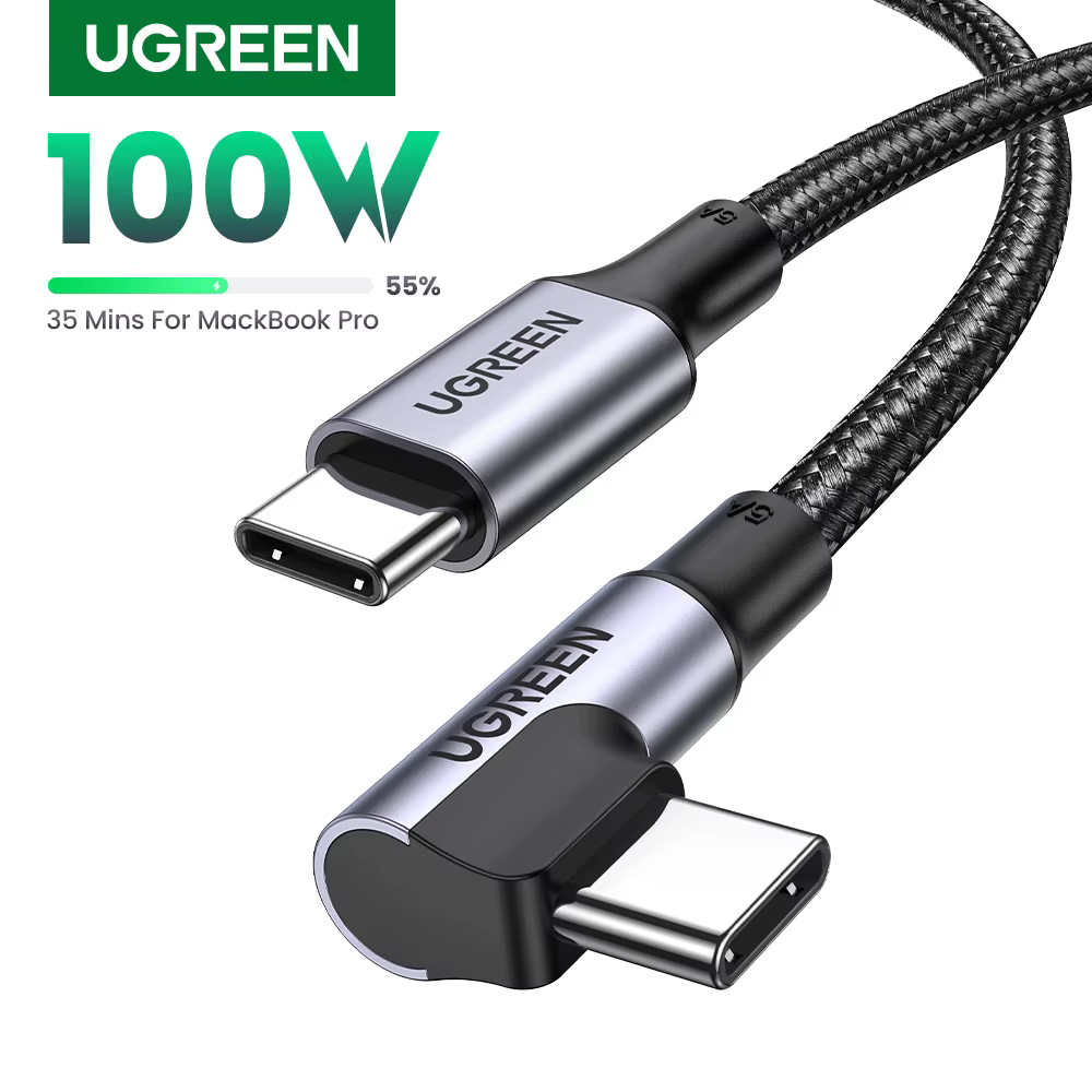 UGREEN USB Type C vers USB C câble 100W pour iPhone 17 16 MacBook Samsung S25 S24 5A charge rapide QC 4.0 USB-C
