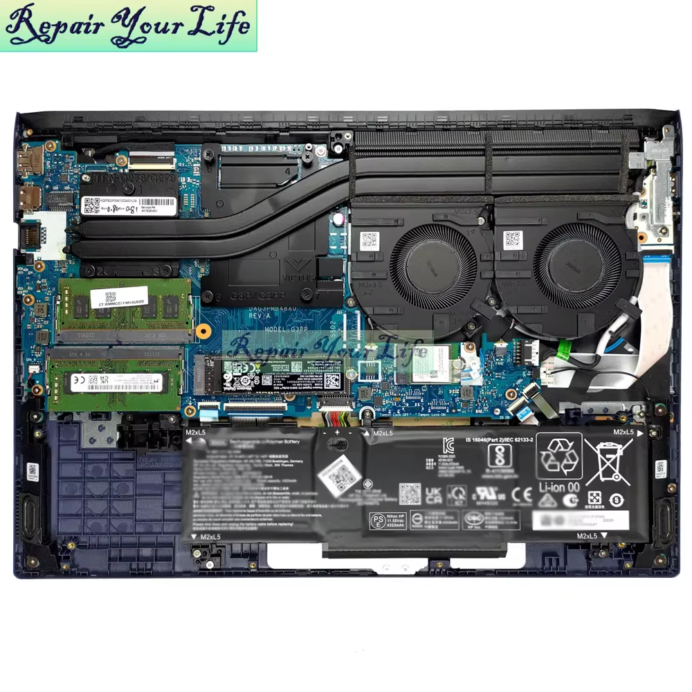 Haut-parleur interne pour ordinateur portable de jeu HP Victus 15-FA 15-FB TPN-Q278 Q279