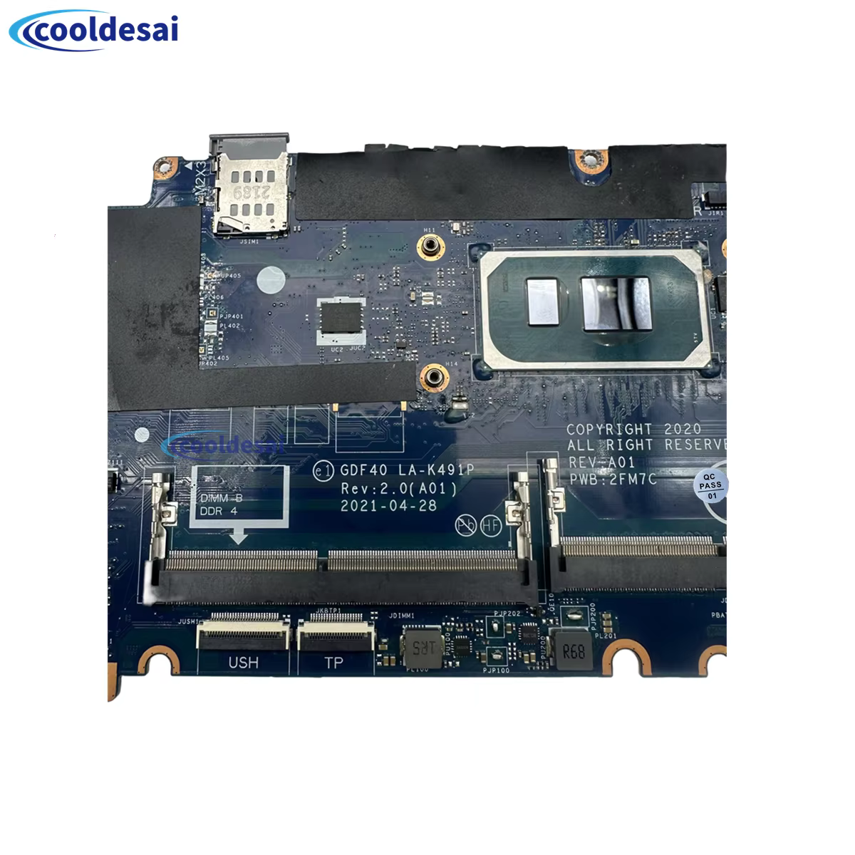 Pour Dell Latitude 14 5420 LA-K491P carte mère d'ordinateur portable i3/i5/i7-11th CN-014P1W