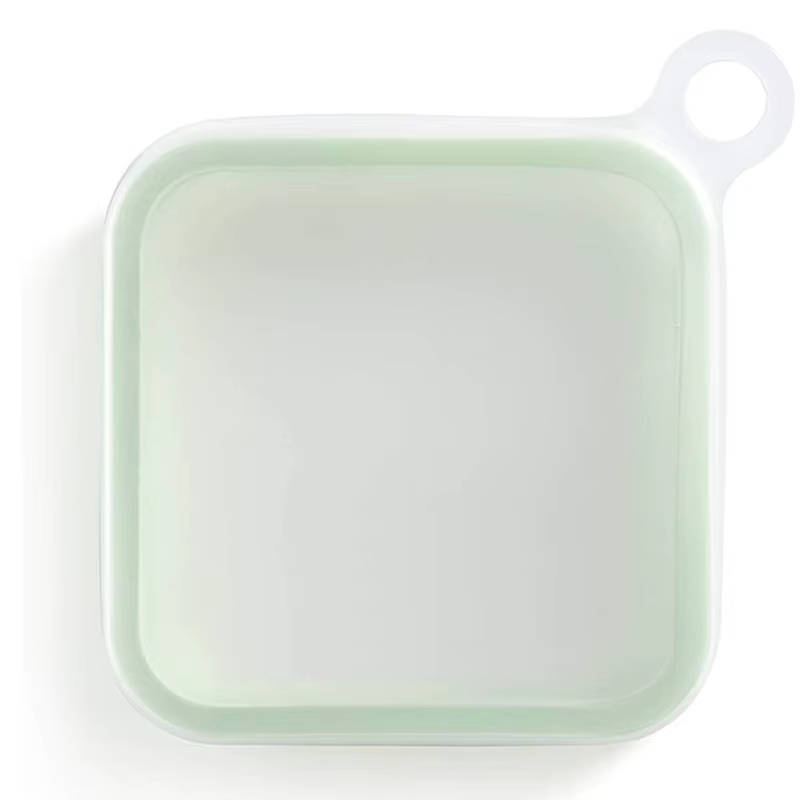 Boîte à bento en silicone réutilisable, vaisselle micro-ondable, sandwich, toast, récipient alimentaire écologique, déjeuner