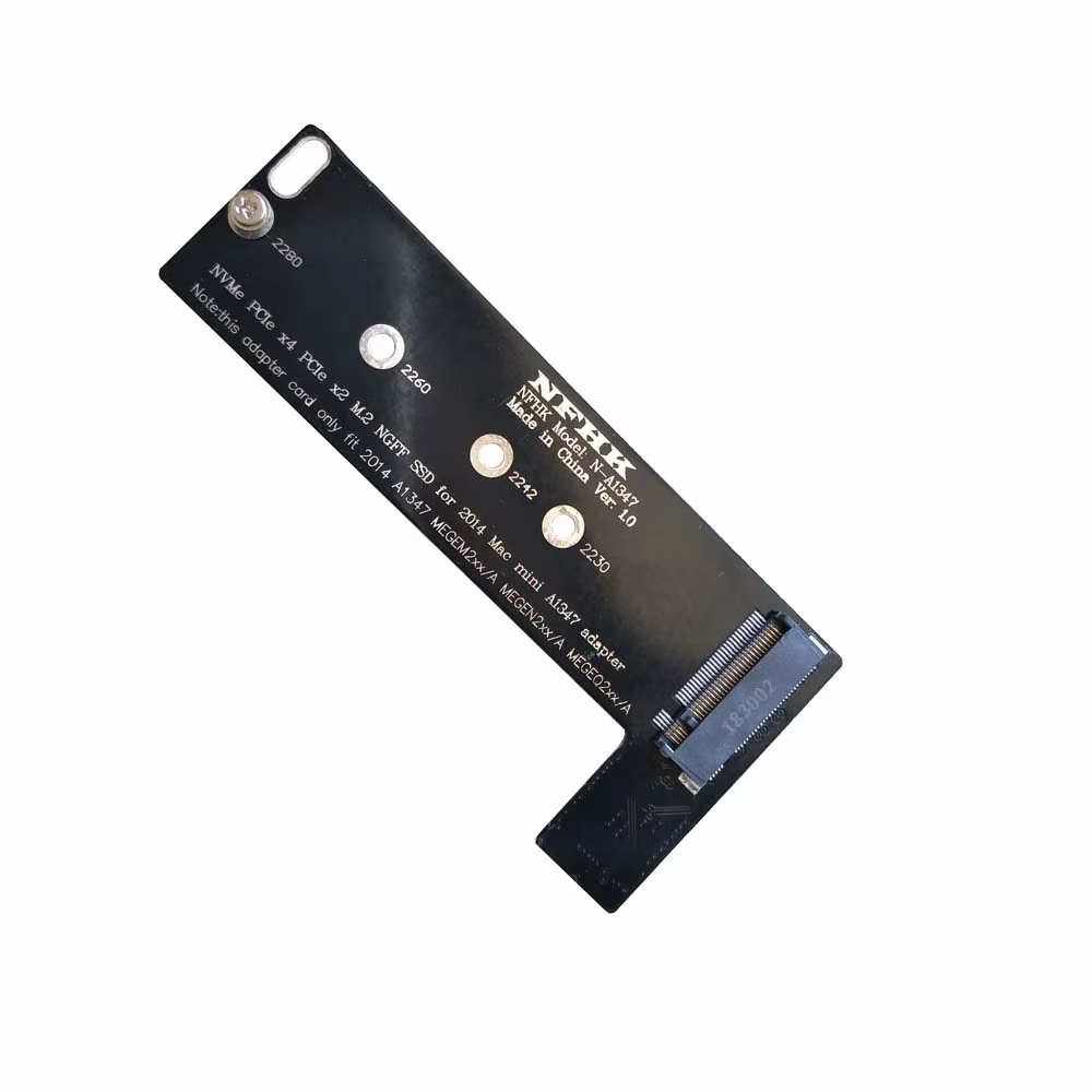 Carte adaptateur NVMe M.2 NGFF PCIe SSD pour Mac Mini MEGEN2 MEGEM2 MEGEQ2