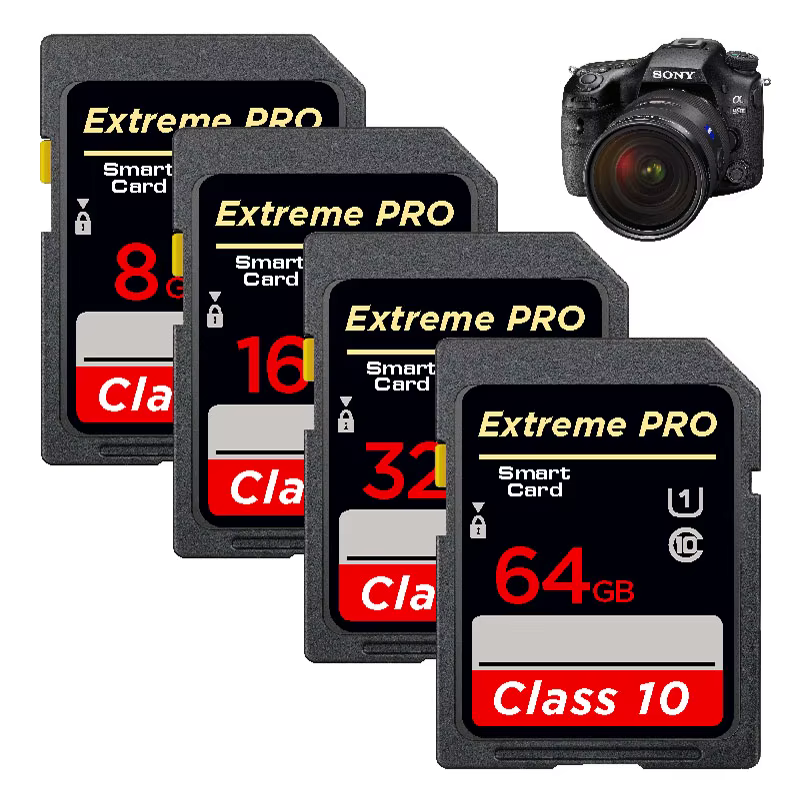 Cartes SD de classe 10 originales 16G 32GB U1 SDHC 64GB 128GB U3 carte SD SDA1XC Class10 V10