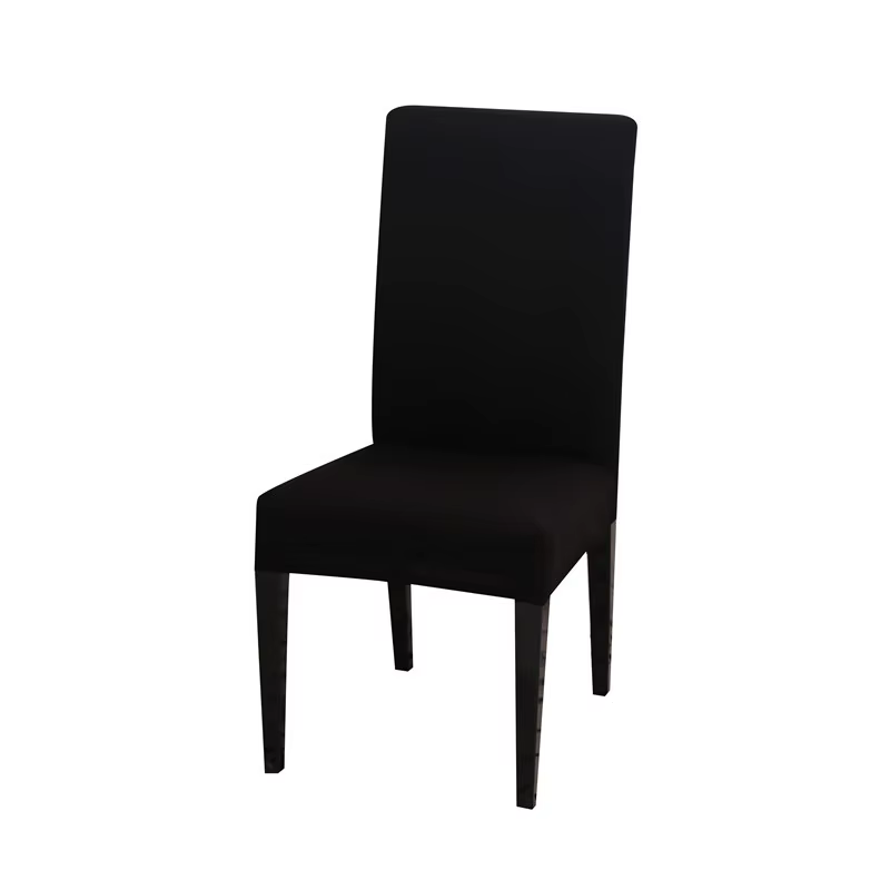 Housse de chaise de couleur unie, en Spandex, extensible, élastique, blanche, pour salle à manger, cuisine, Banquet de mariage, hôtel