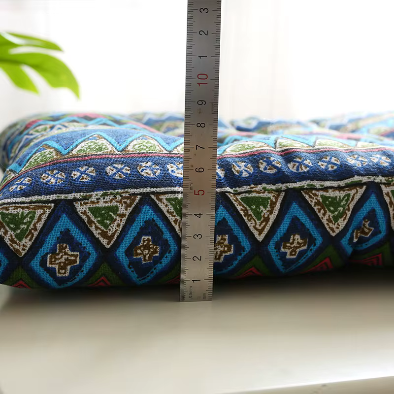Coussin de siège épais pour chaise, tabouret d'étudiant, coussin de fesses pour bureau, quatre saisons, coussin de hanche, respirant, en coton et lin doux