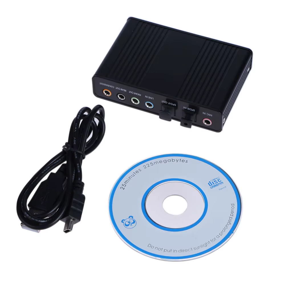 Carte son externe USB 5.1 pour ordinateur portable