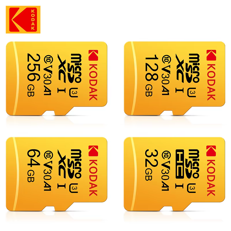 Original Kodak U3 A1 V30 MicroSD 128GB 32GB 64GB 256GB classe 10 cartes 32 64 128