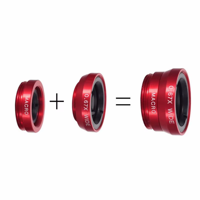 Objectif Fisheye pour téléphone portable, 3 en 1, grand angle, appareil photo Partenaires, yeux de poisson, objectif d'appareil photo avec clip, iPhone 12, 11, Samsung, Huawei