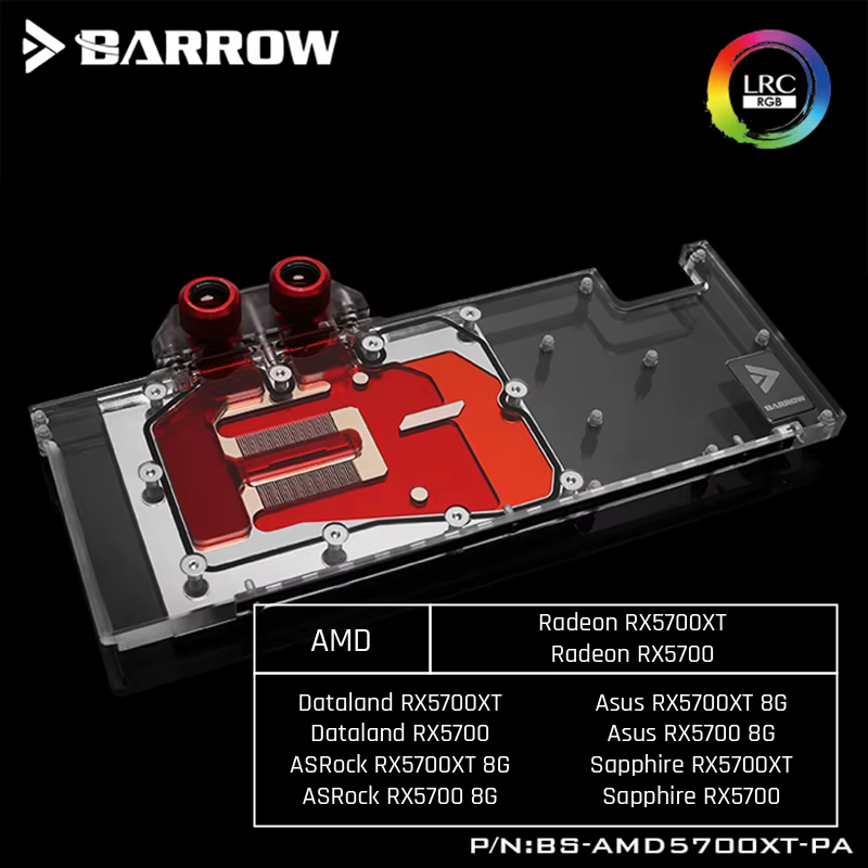 Barrow – blocs de refroidissement par eau pour AMD Founder Edition Radeon RX5700XT/RX5700