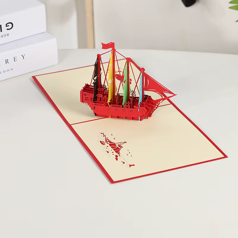 Carte Pop UP 3D, carte d'invitation de vœux joyeux anniversaire, cadeau découpé au Laser, cartes de remerciement, carte postale miniature de véhicule avec enveloppes