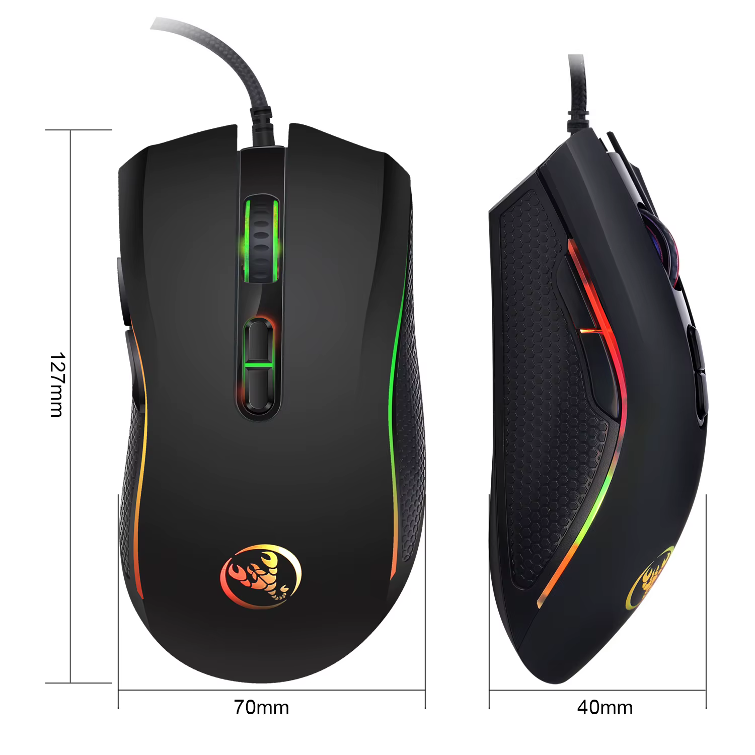 Souris de jeu optique professionnelle haut de gamme