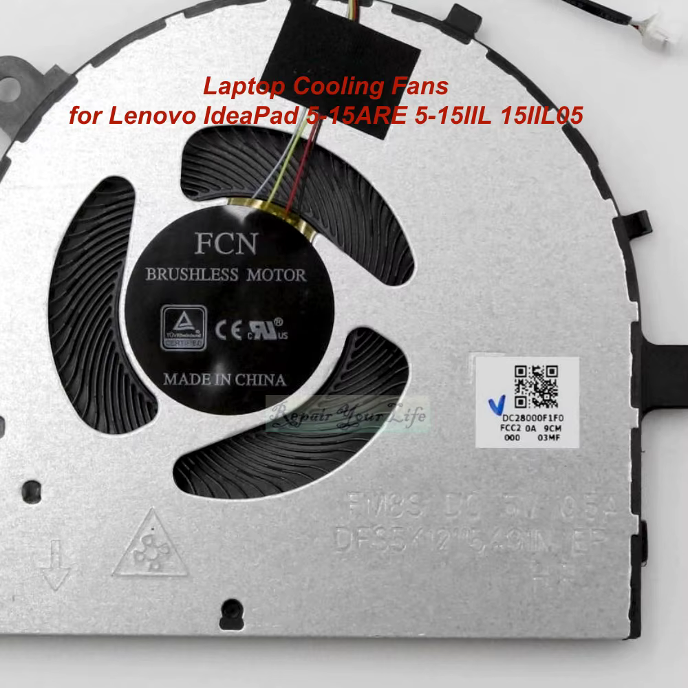 Ventilateurs de refroidissement pour ordinateur portable Lenovo IdeaPad 5V