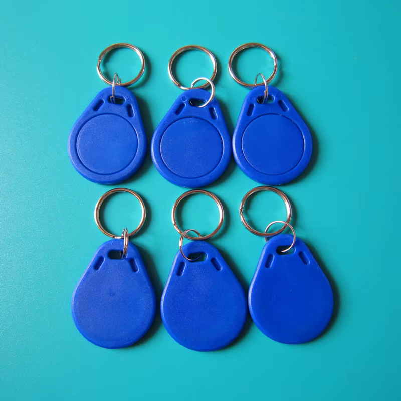 Porte-clés RF 1K 13.56mhz RFID Tag ABS ISO 14443A clé 8 couleurs (paquet de 100)