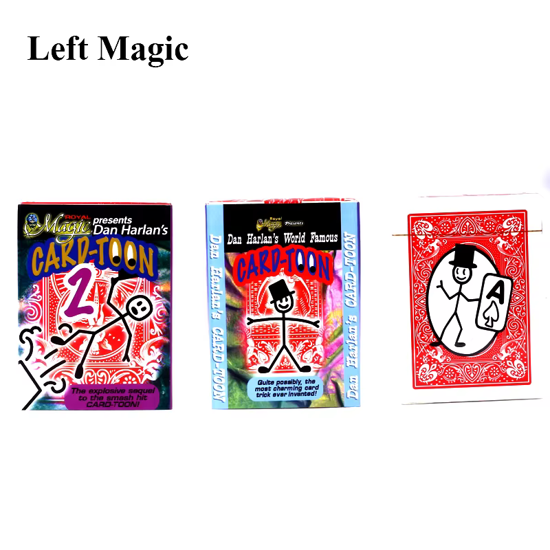 Jeu de cartes magiques de dessin animé, paquet de tours de magie, carte à jouer, prédiction d'animation, accessoires magiques amusants, jouets Gimmick