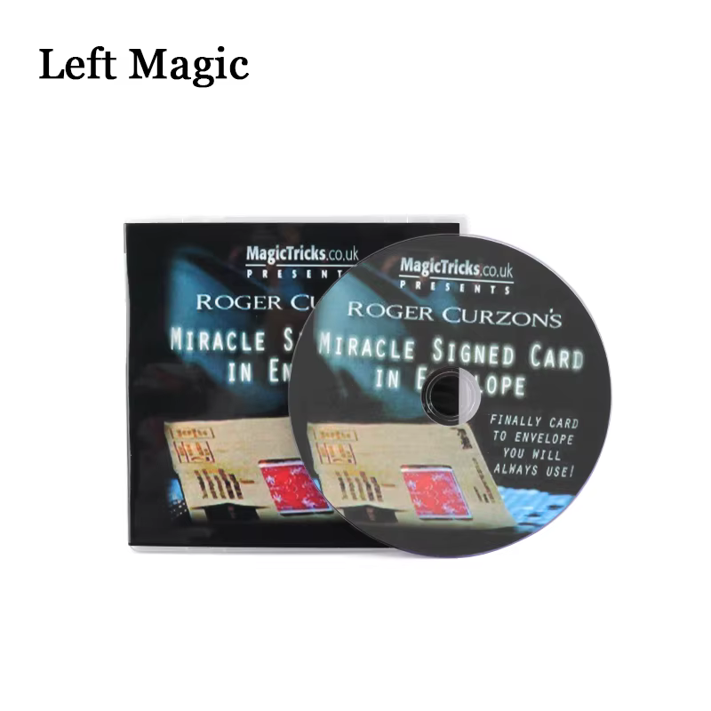 Carte signée Miracle, tours de magie, carte prophiée de Signature dans l'enveloppe (tours + DVD), accessoires magiques de scène en gros plan