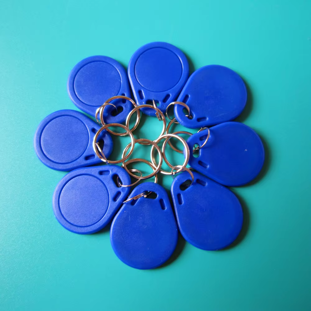 Porte-clés RF 1K 13.56mhz RFID Tag ABS ISO 14443A clé 8 couleurs (paquet de 100)