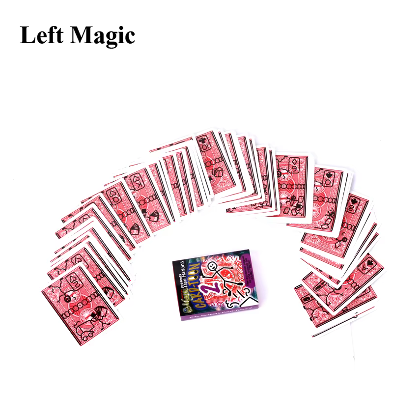 Jeu de cartes magiques de dessin animé, paquet de tours de magie, carte à jouer, prédiction d'animation, accessoires magiques amusants, jouets Gimmick