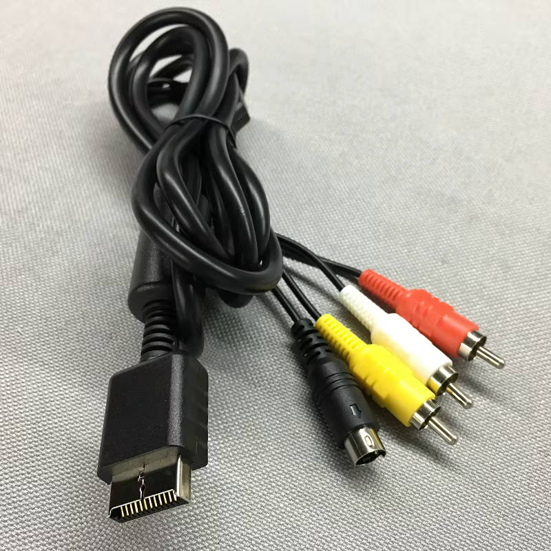 FZQWEG Câble audio vidéo AV S-Video pour PS2 PS3 - Connexion