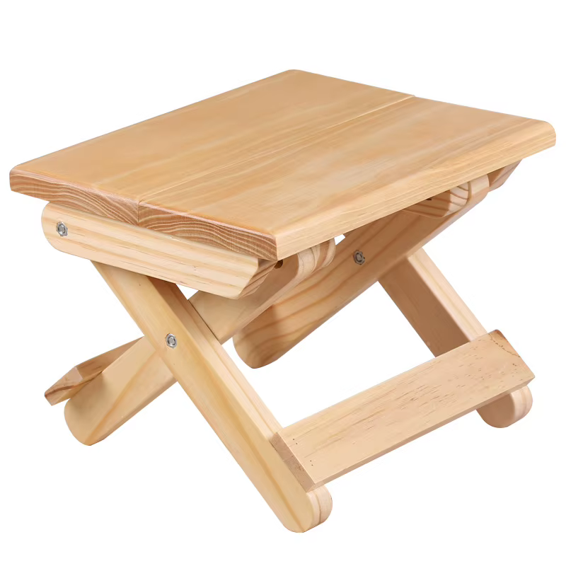 Chaise pliante en bambou naturel, tabouret pliant Portable Simple en bois, chaise de pêche en plein air, petit tabouret pliable, chaise de plage
