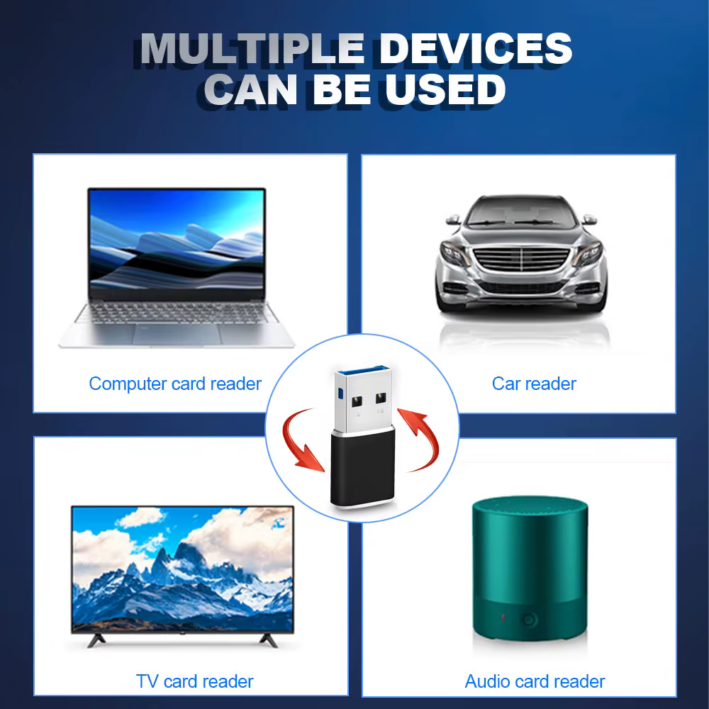 KARTOMAN En Aluminium Mini usb 3.0 lecteur de carte mémoire adaptateur pour TF micro SD pc ordinateur portable