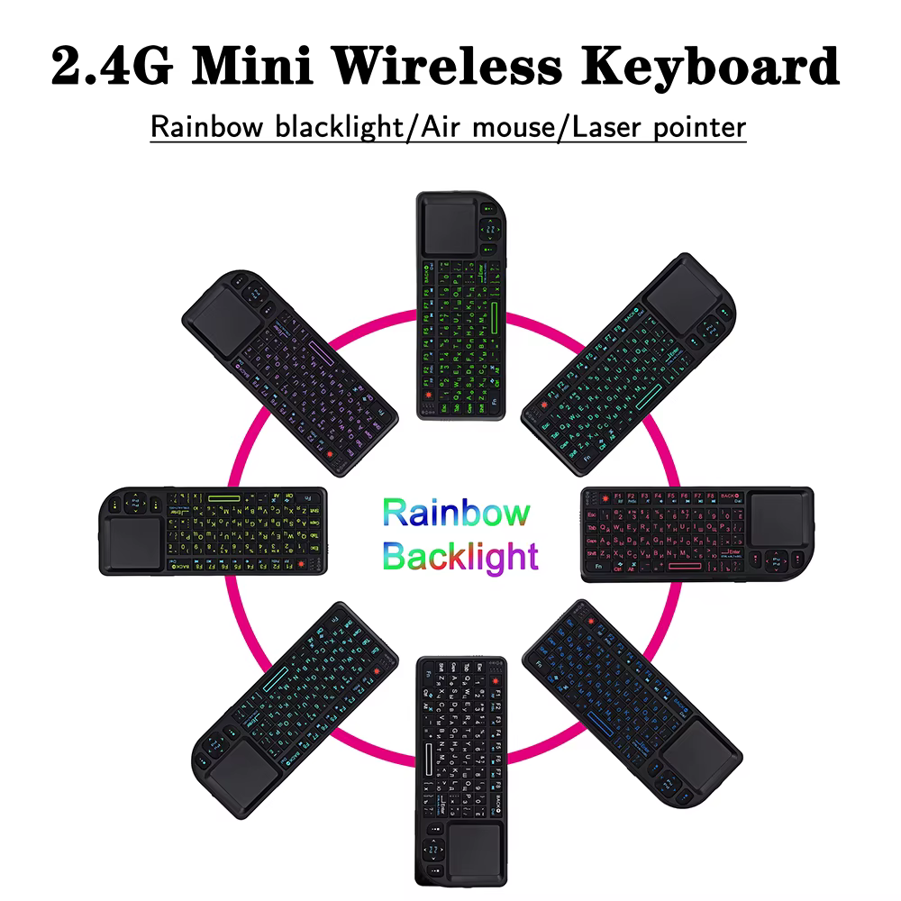Clavier sans fil 2.4G RF klawiatura 3 en 1