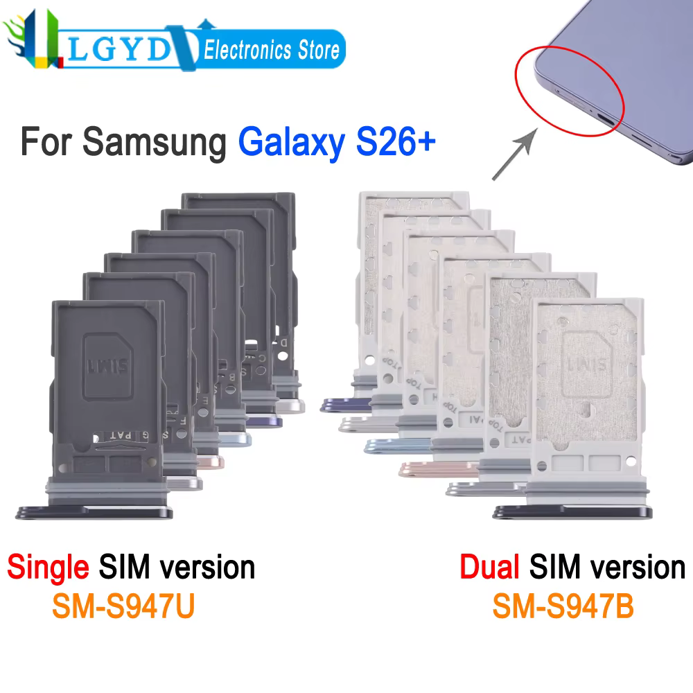Remplacement du support de carte SIM double pour Samsung Galaxy S26 Plus SM-S947B, support de carte SIM simple pour Samsung Galaxy S26 Plus SM-S947U