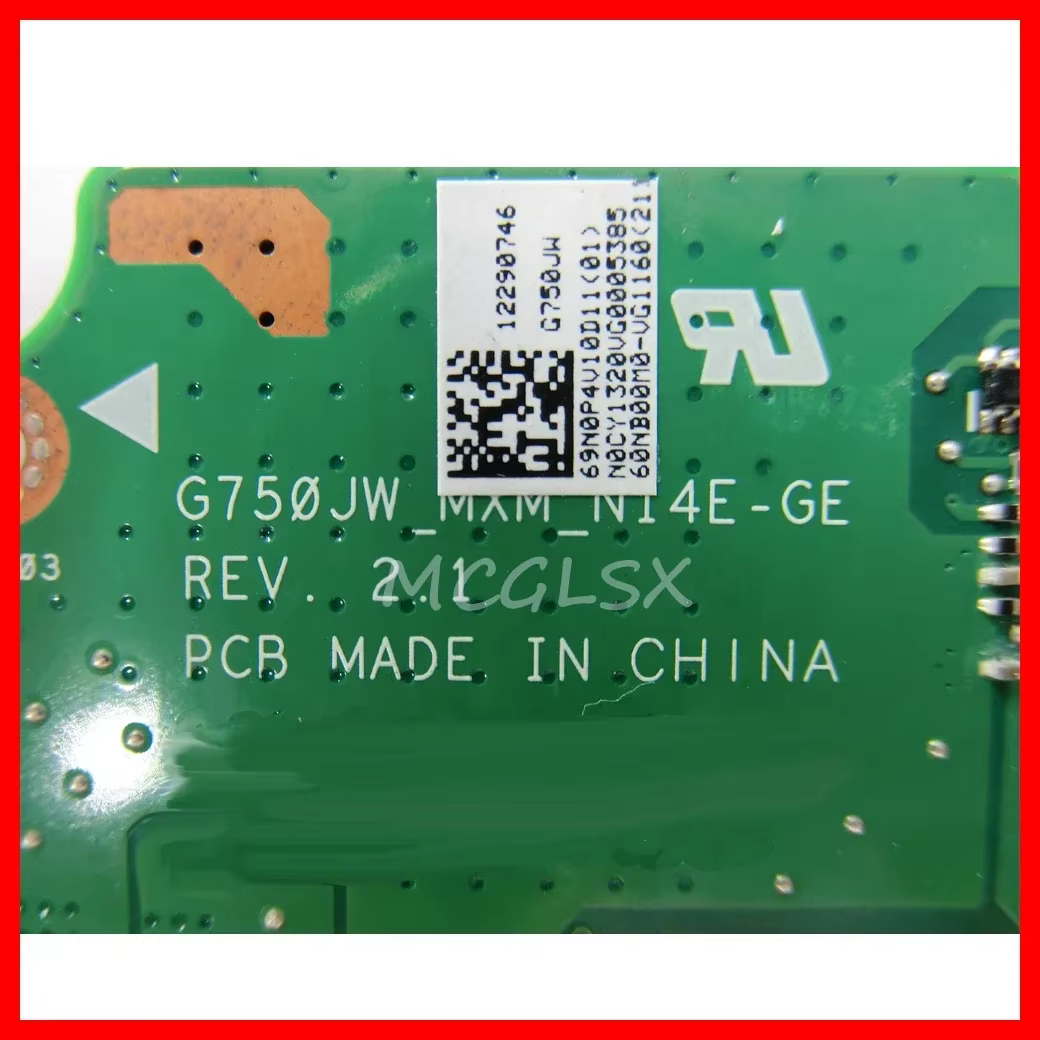 Carte de fouille VGA GTX765M-V2G N14E-GE-A1 Execute JW pour ASUS ROG Cartes