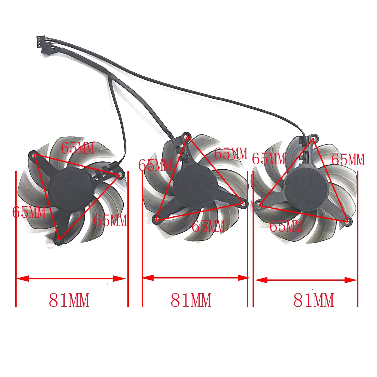 Ventilateur graphique TH8015S2H-PCC01 pour cartes graphiques Gainward RTX 3060TI