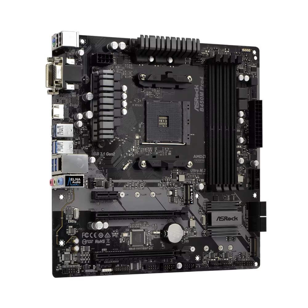 ASROCK flambant neuf B450M PRO4 AMD B450 carte mère AM4 Support DDR4 Ryzen 5 5600X 7 5800X3D 5800X 9 5900X