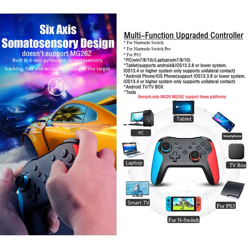 GAMINAlbanMG25Z-Manette de jeu sans fil Bluetooth pour Nintendo Switch