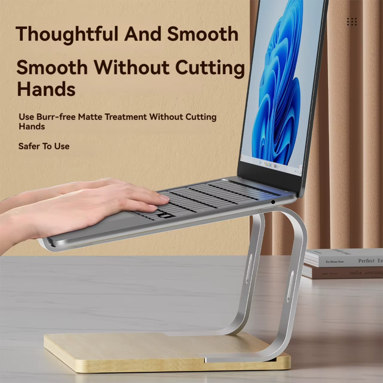 Support ergonomique pour ordinateur portable en alliage d'aluminium