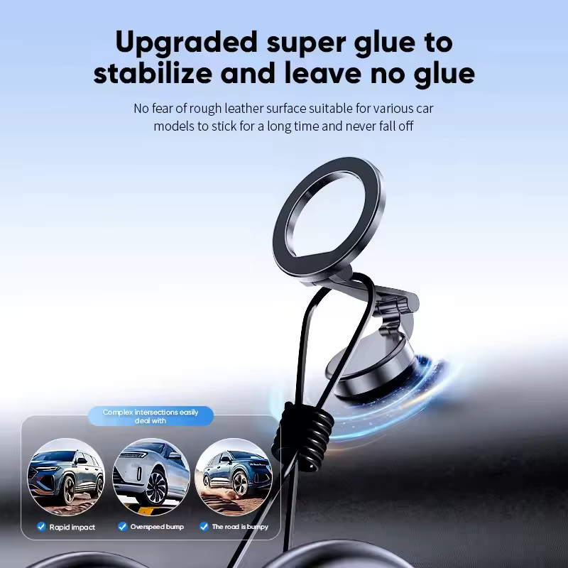1080 Magsafe Support de téléphone de voiture pour véhicules Support Mobile pour la voiture Support de téléphone portable dans la voiture pour iPhone 16 15 Pro Max Plus