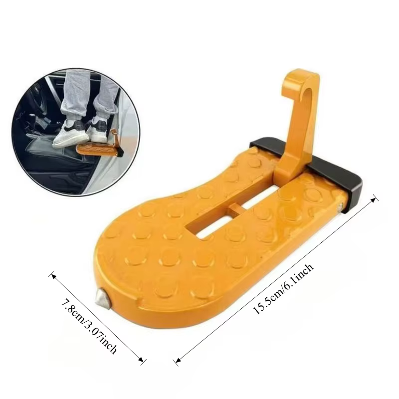 Marchepied de porte de voiture avec marteau de sécurité brise-verre et accès au toit, marchepied de porte de toit pliable pour voiture, voiture universelle adaptée