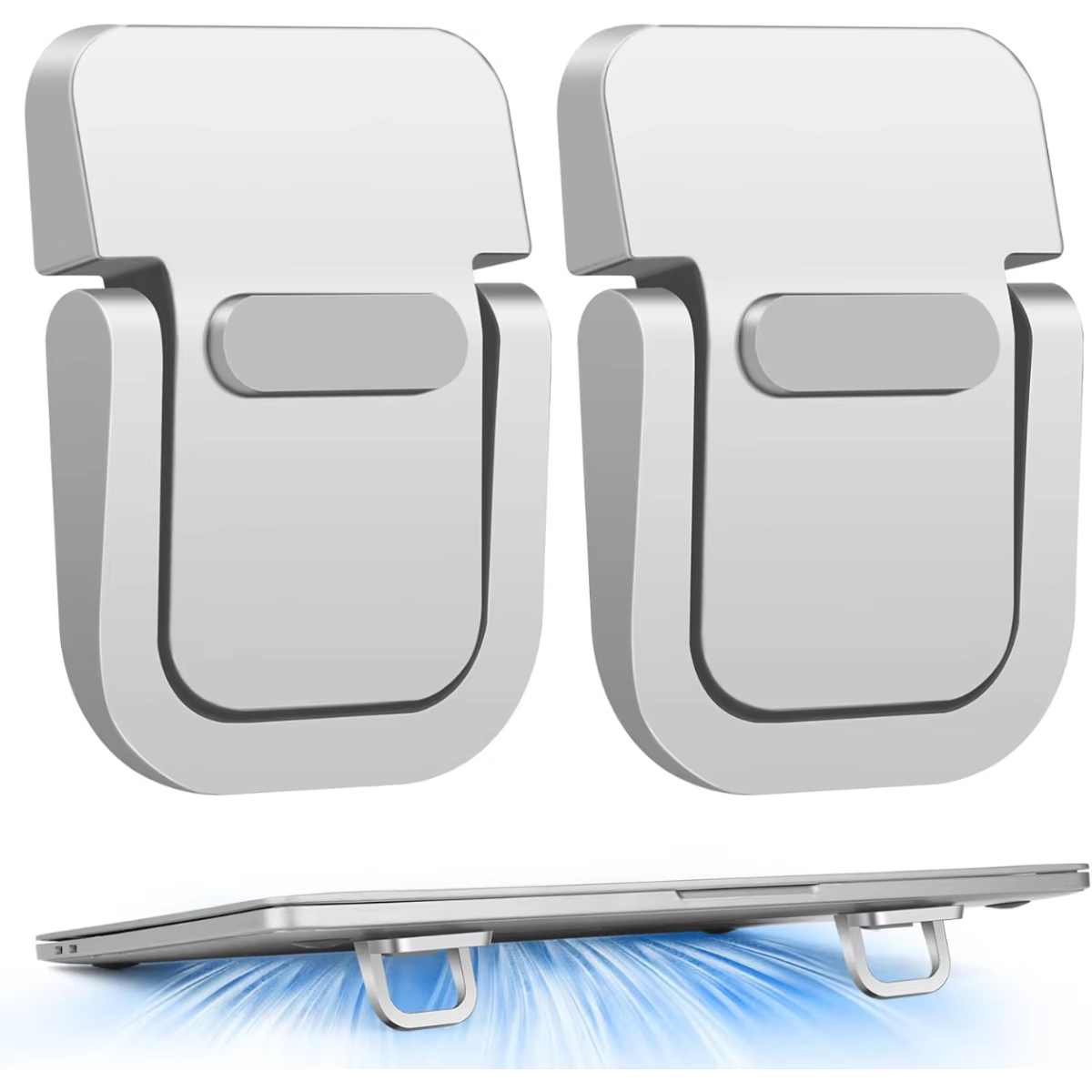 Support pour ordinateur portable pliable en alliage d'aluminium – Hauteur réglable