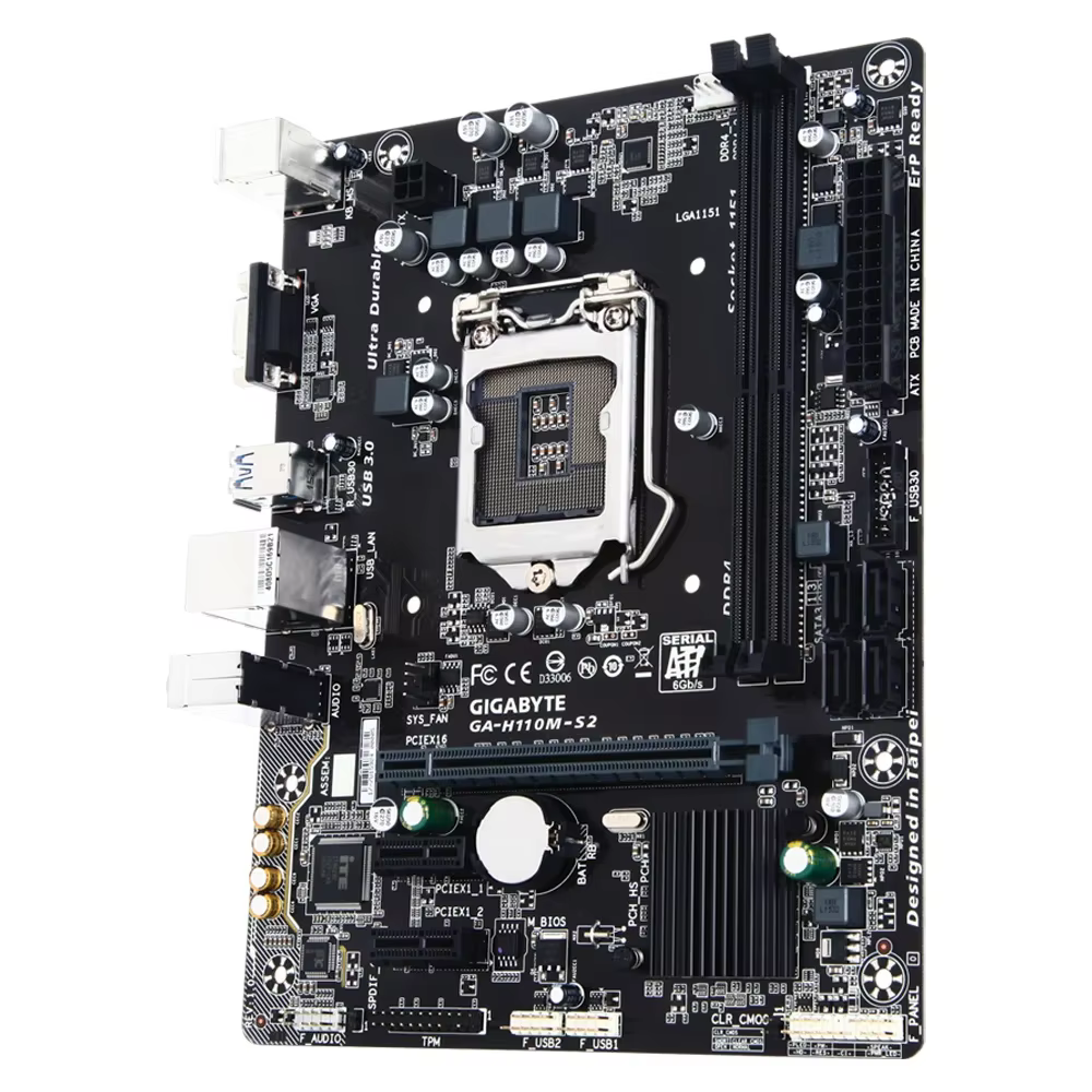 GIGABYTE GA-H110M-S2 carte mère H110 LGA 1151 i3 i5 i7 DDR4 32G