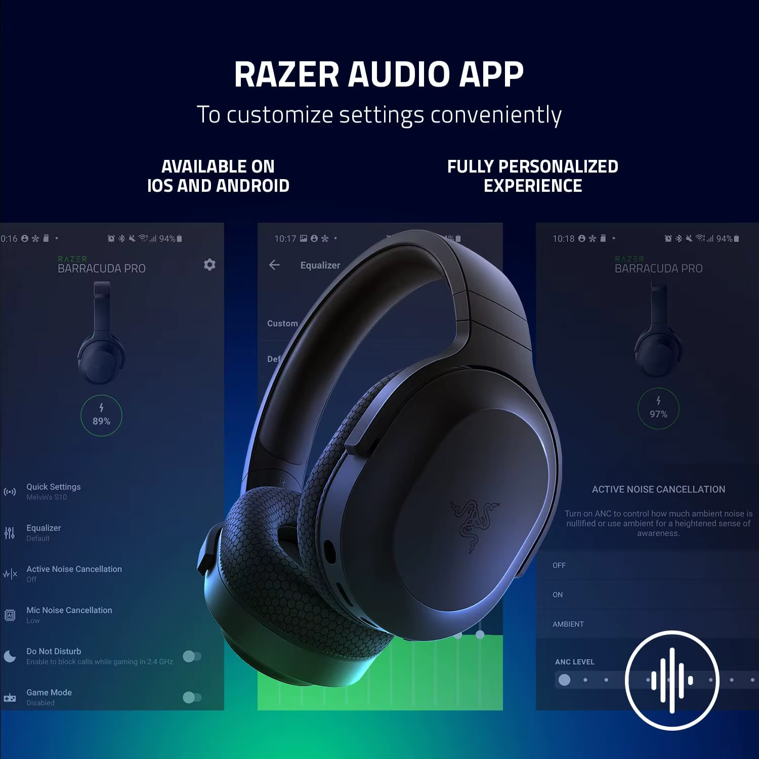 Razer Barracuda X Bluetooth sans fil + 2.4 GHz casque de jeu sans fil modèle 2022 multi-plateforme léger 250g 40mm pilotes
